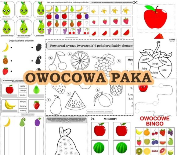 owocowa paka logopedyczna