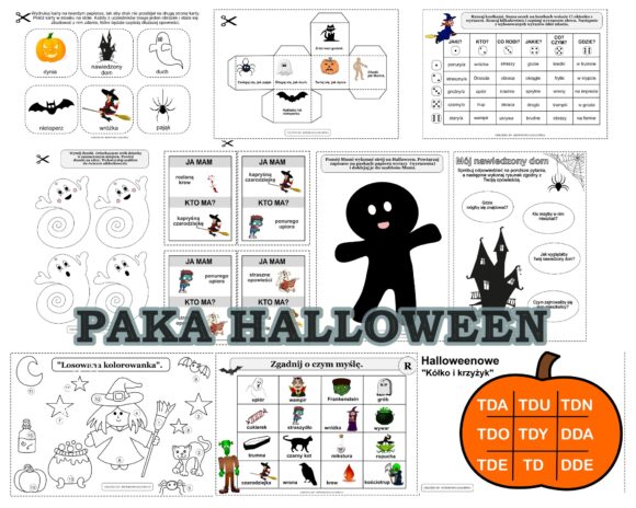 logopedyczna paka halloween