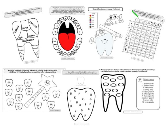 "Ząbkowa Paka" Materiały logopedyczne na Dzień Dentysty - obrazek 2