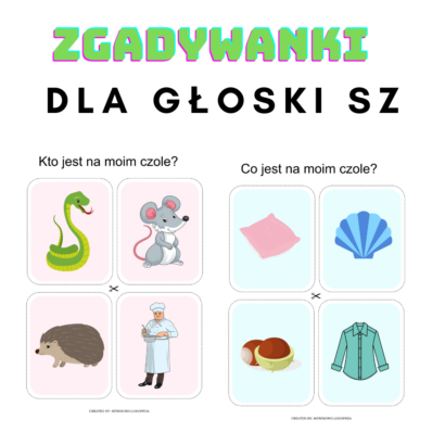 Zgadywanki dla głoski Sz