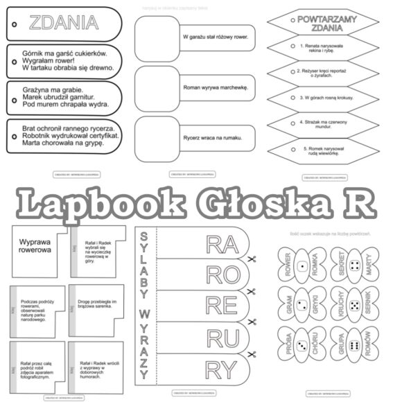 Logopedyczny Lapbook dla Głoski R